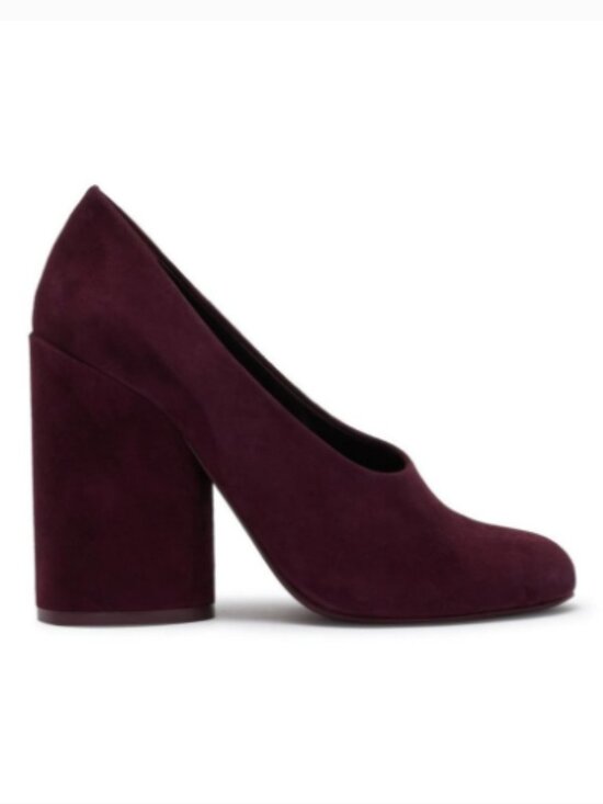 Tory Burch Shoes - Tory Burch Lucia Suede Pumps in Burgundy Fig